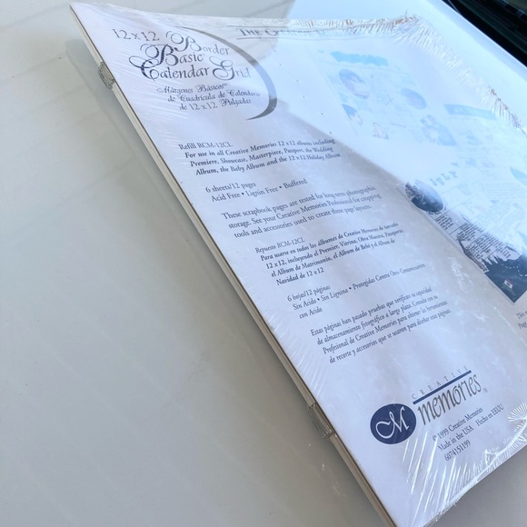 Creative Memories CM Border Basic Calendar Grid Scrapbook Pages 12x12 rcm-12cl - Picture 5 of 11